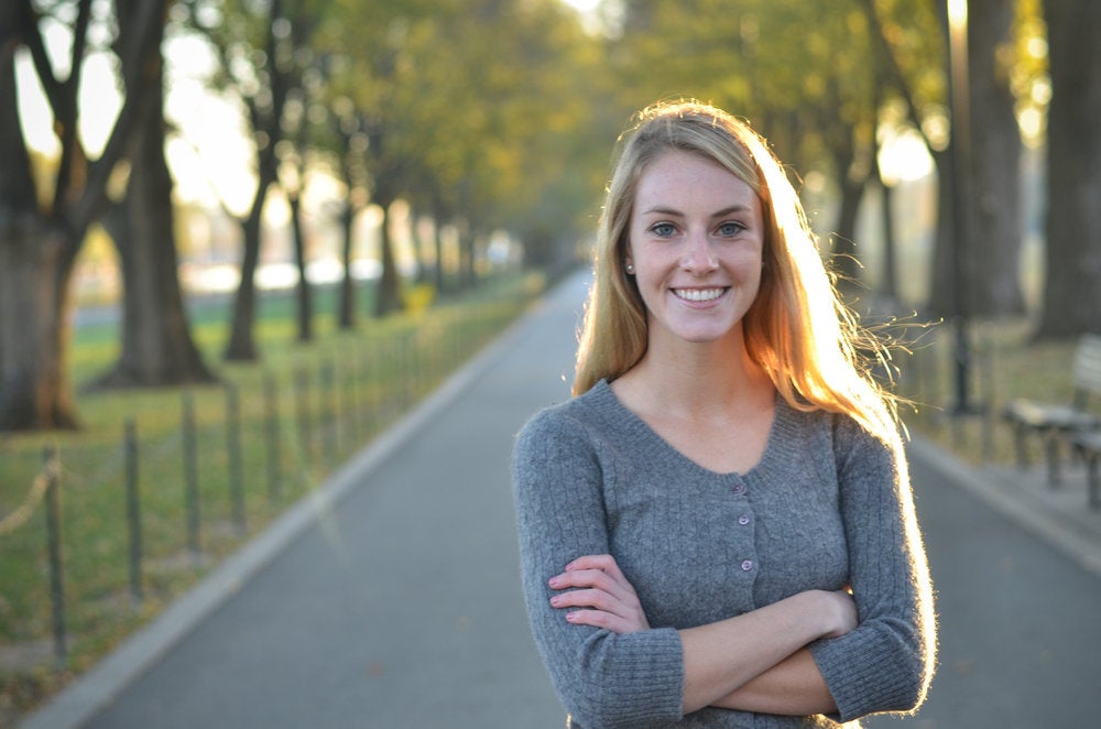 Taylor Soergel smiles for the camera.