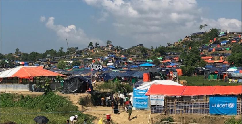 A view of a Bangladesh refugee camp