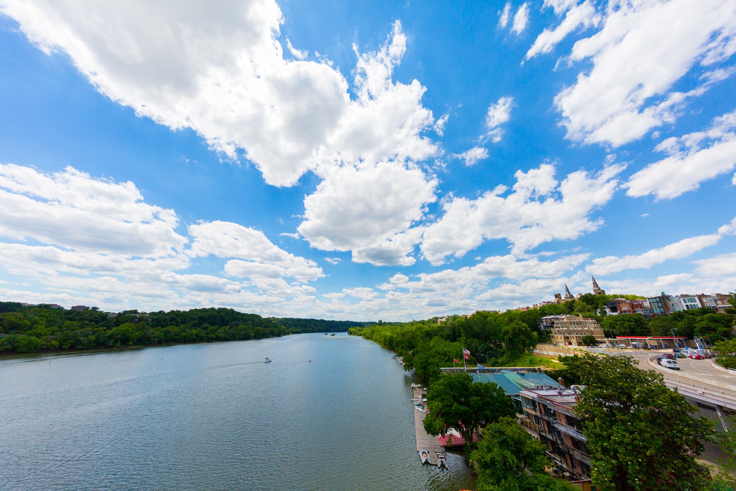 Campus rises over the Key Bridge