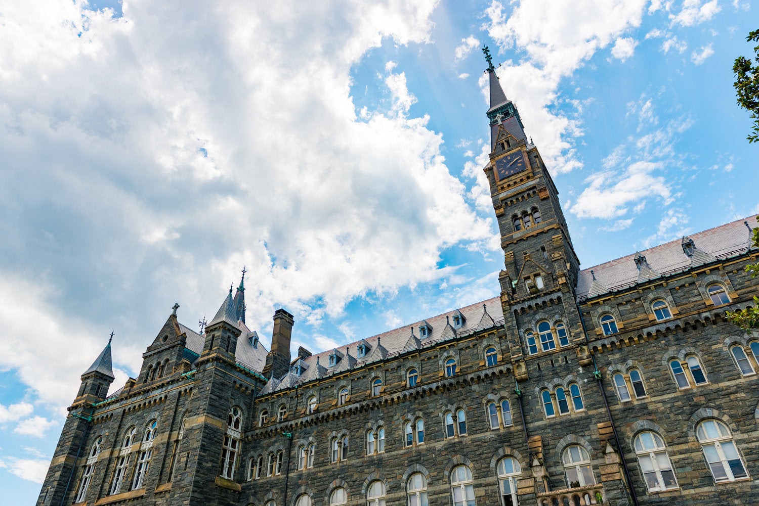 Healy Hall on a sunny day