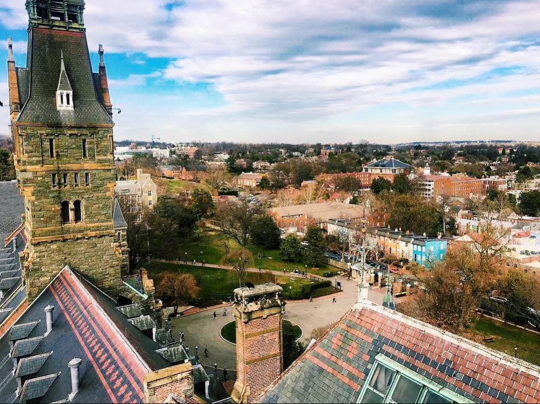 Campus from an aerial view