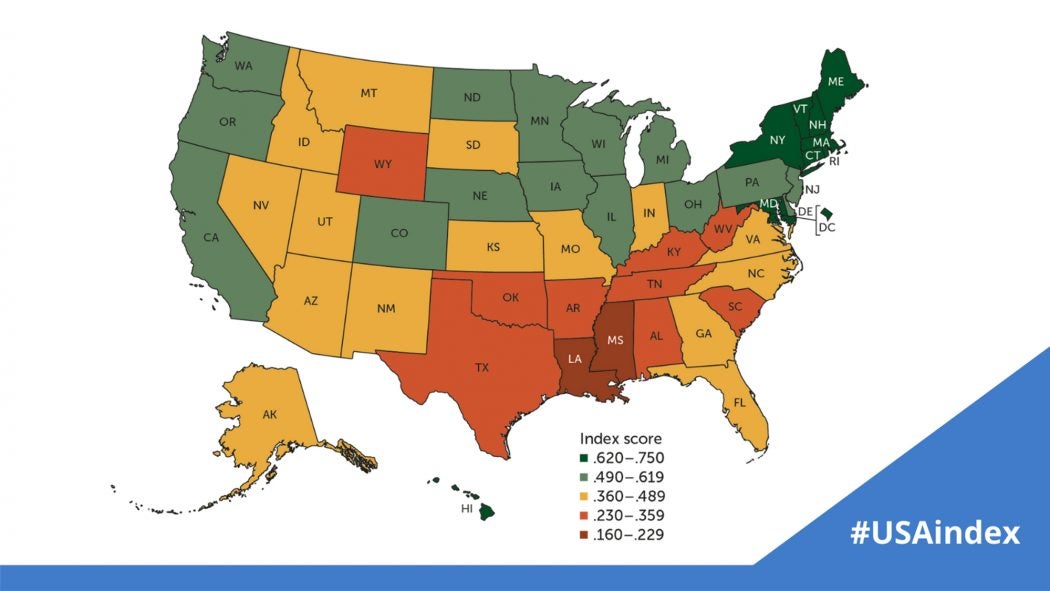 Report Ranks Best and Worst States for Women