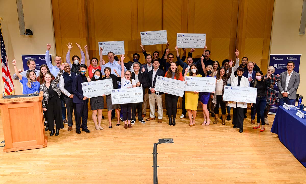 School of Business Students at the Annual "Bark Tank" Event