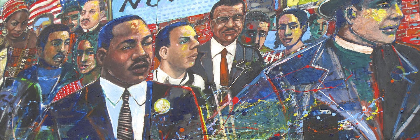 A mural of Martin Luther King Jr.