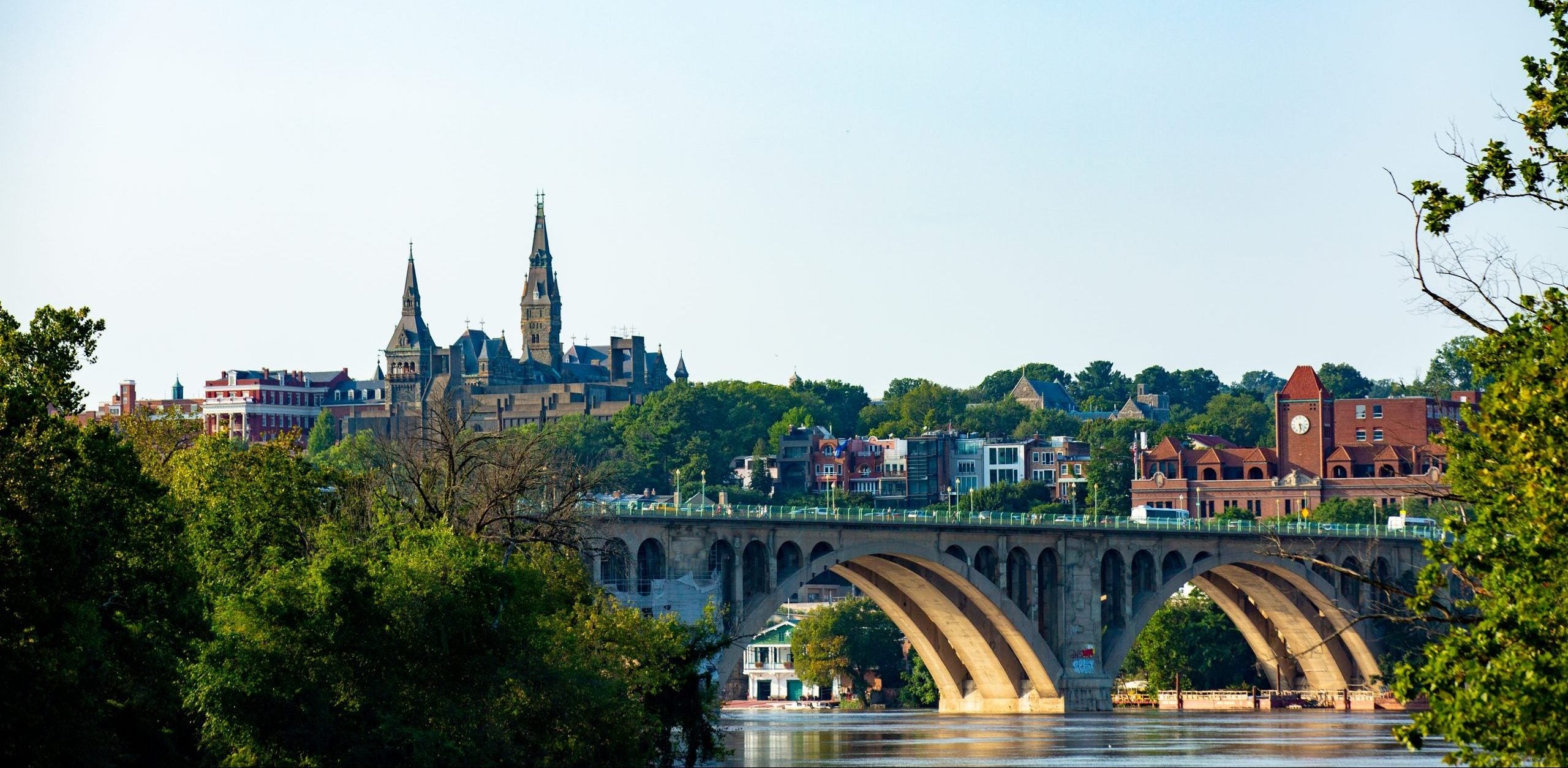 Georgetown as seen from the Key Bridge