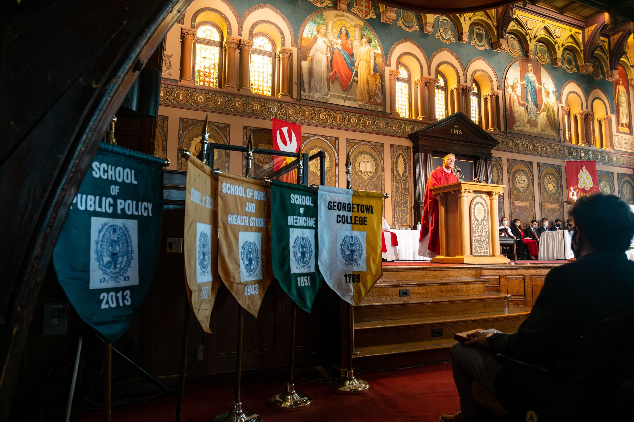 A Mass in Gaston Hall at Georgetown