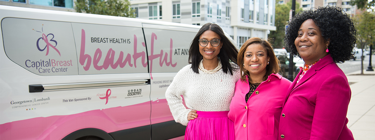 An image of three Capital Breast Care Center Patient Navigators