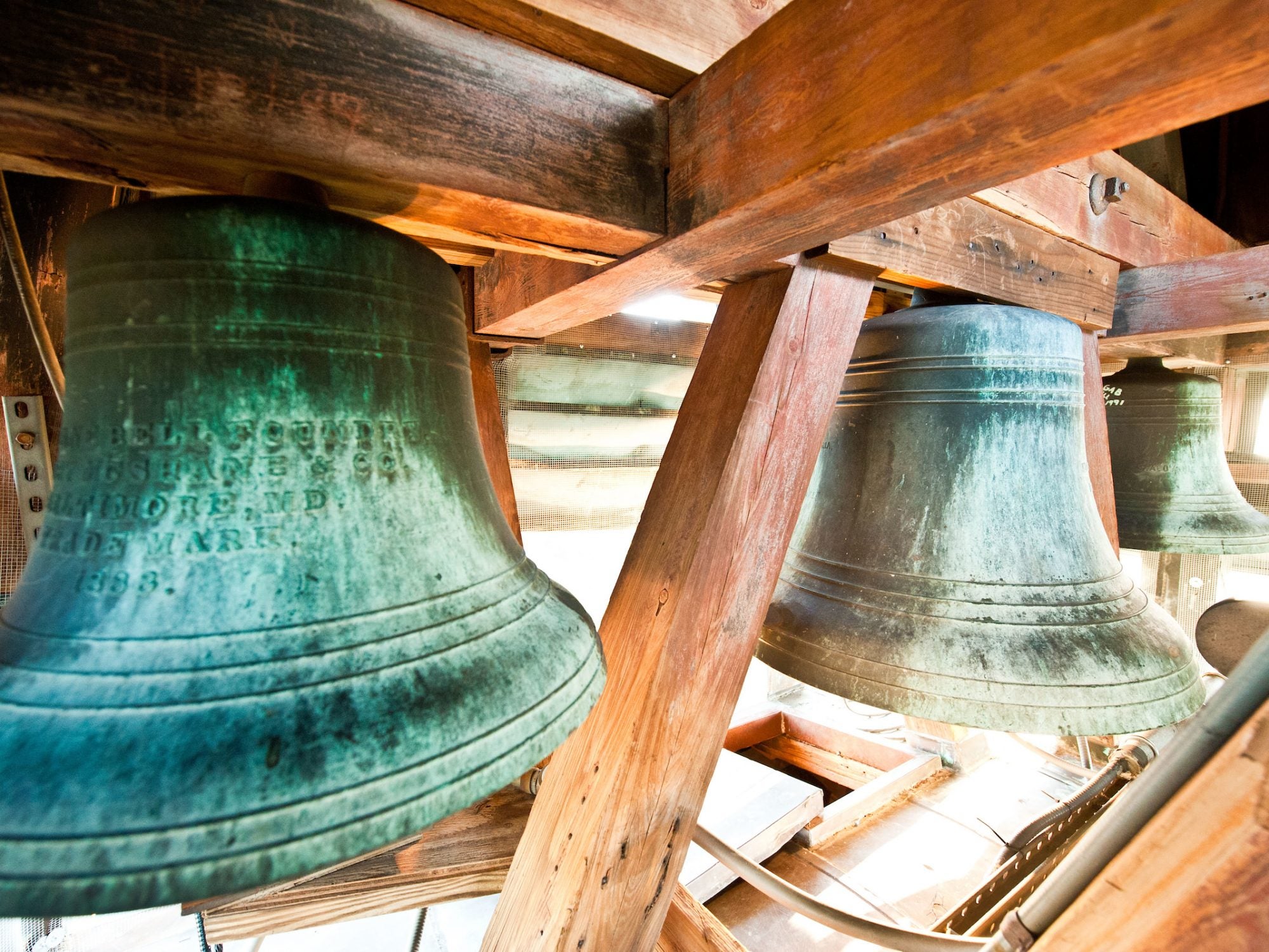 An image of two green bells