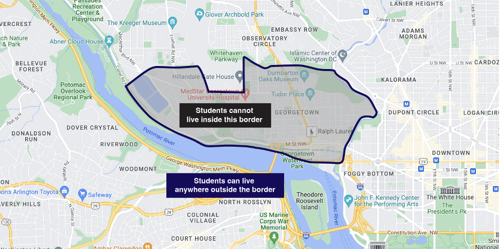 Geographic area of housing restrictions.