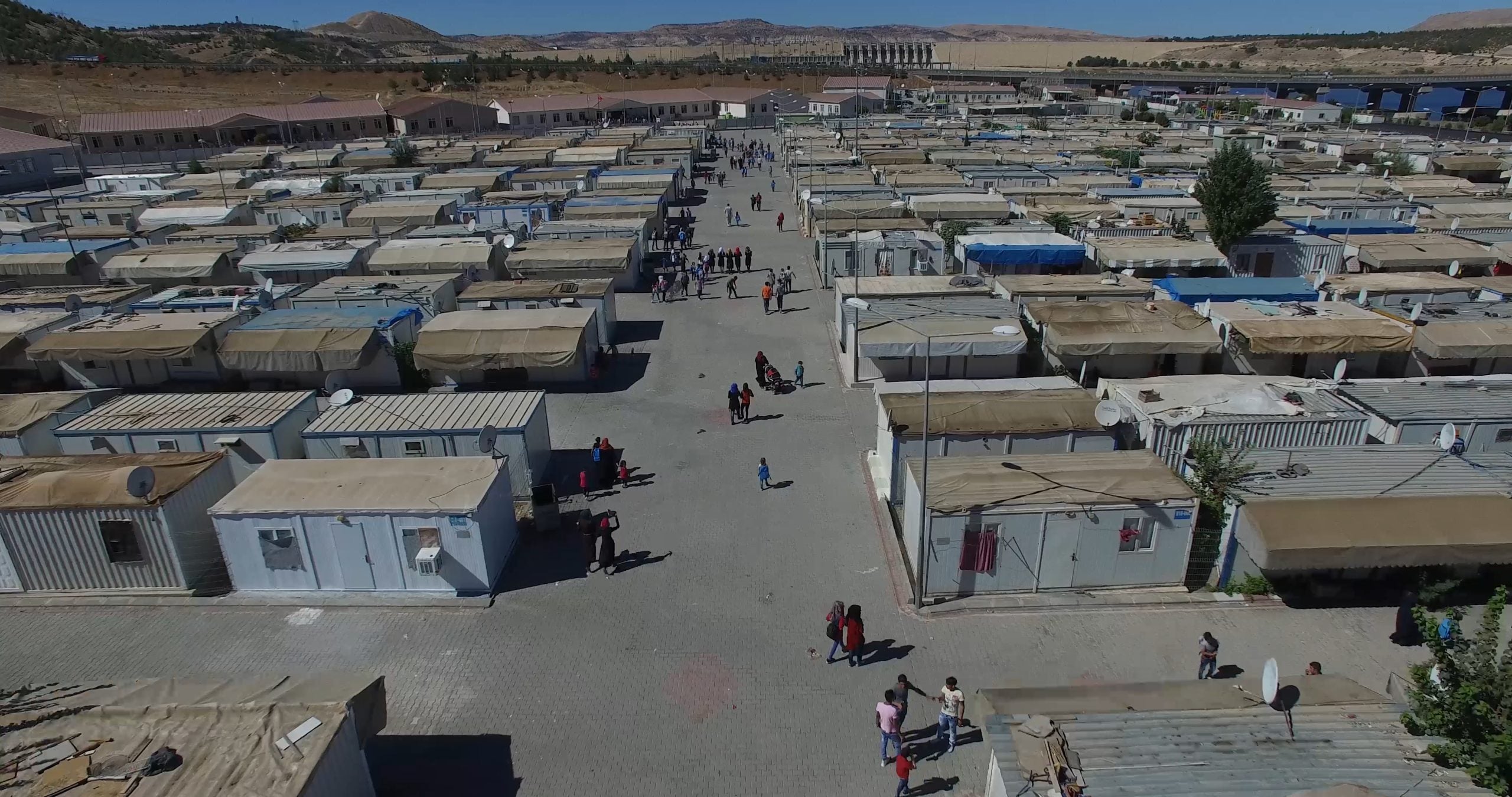 Drone images from Syrian refugee living in refugee camps in Gaziantep, Turkey