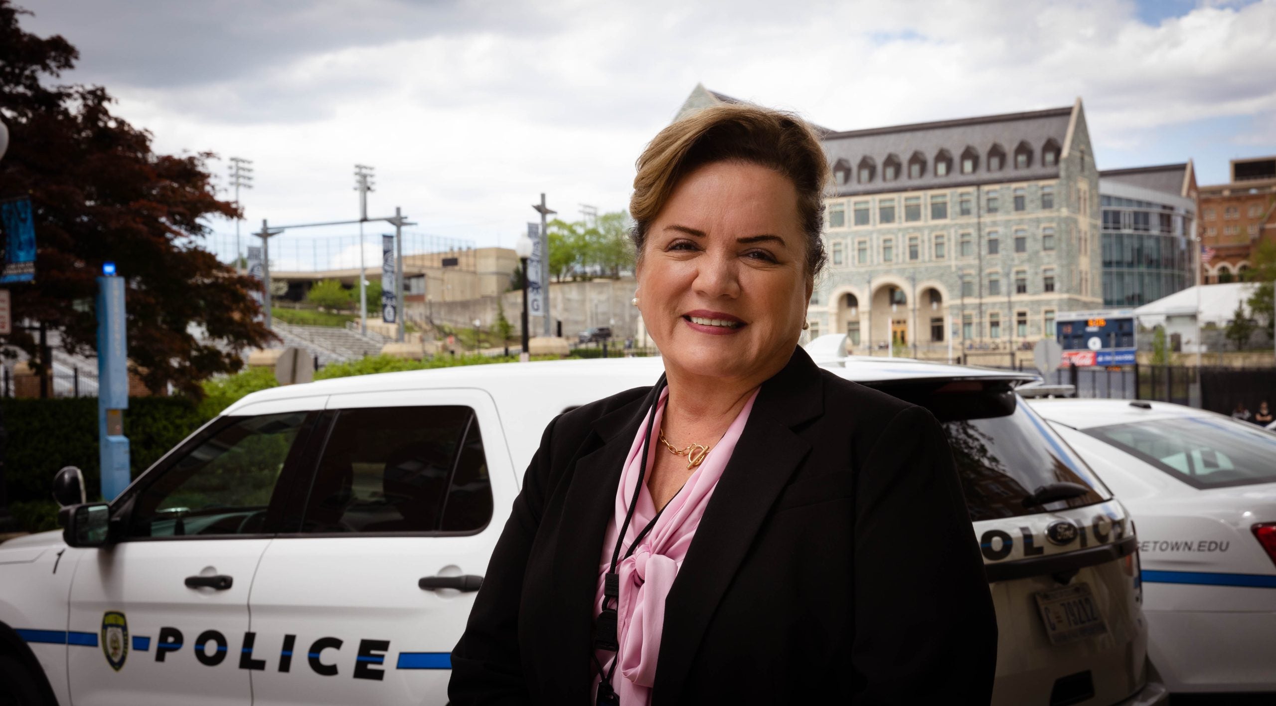 A headshot of Katherine Perez, the new chief of Georgetown University Police Department