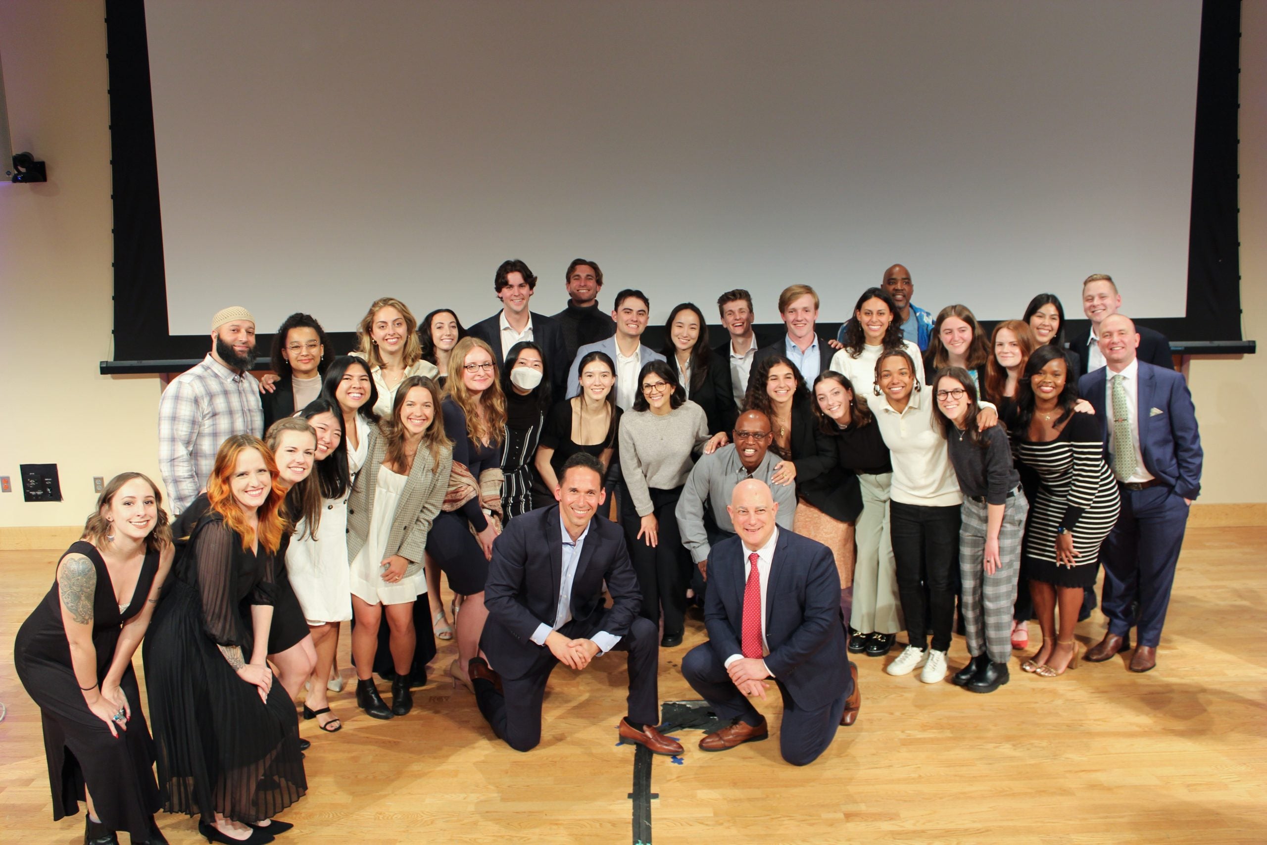 The 2023 Making an Exoneree class on stage.