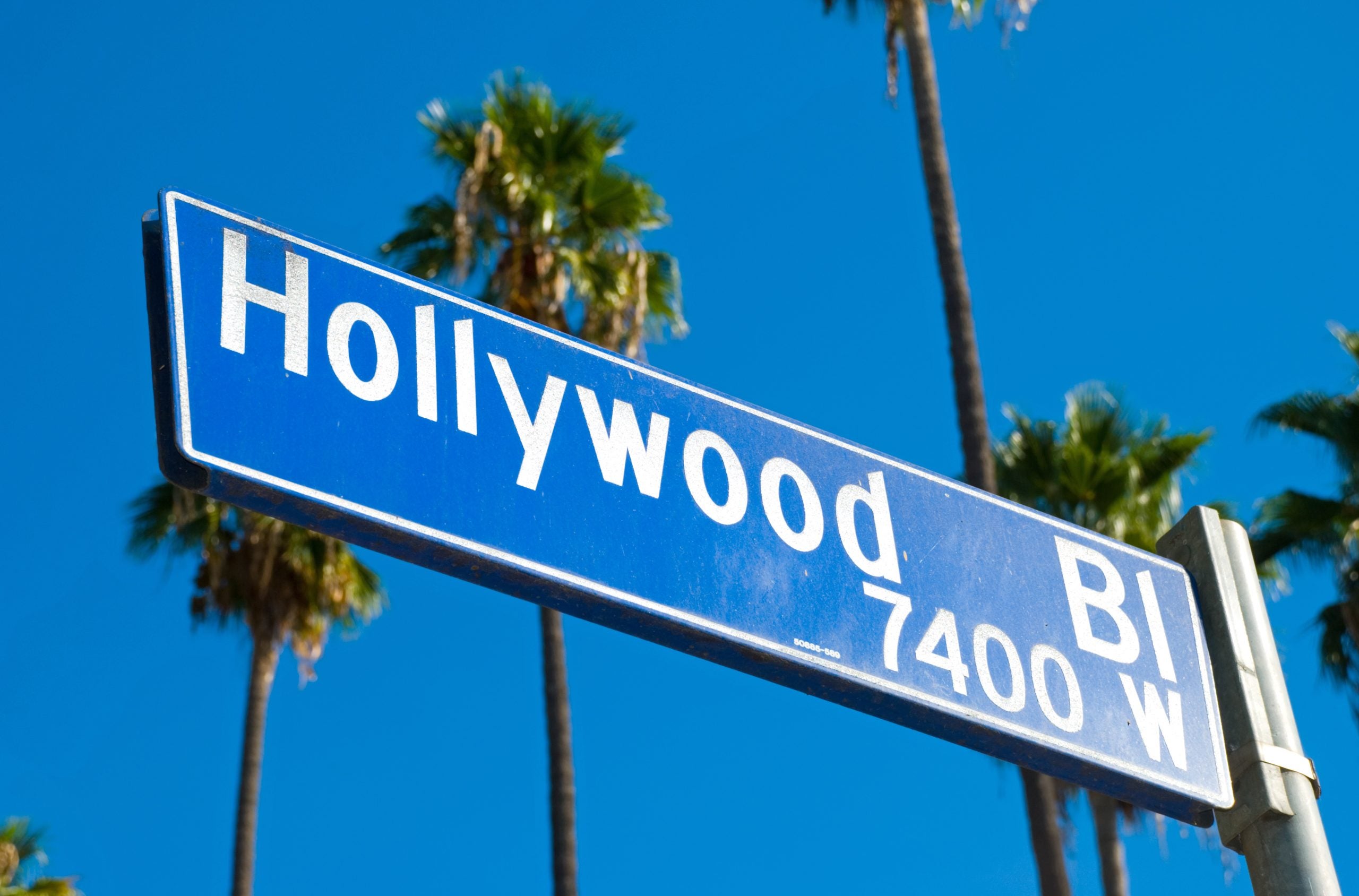 Hollywood street sign