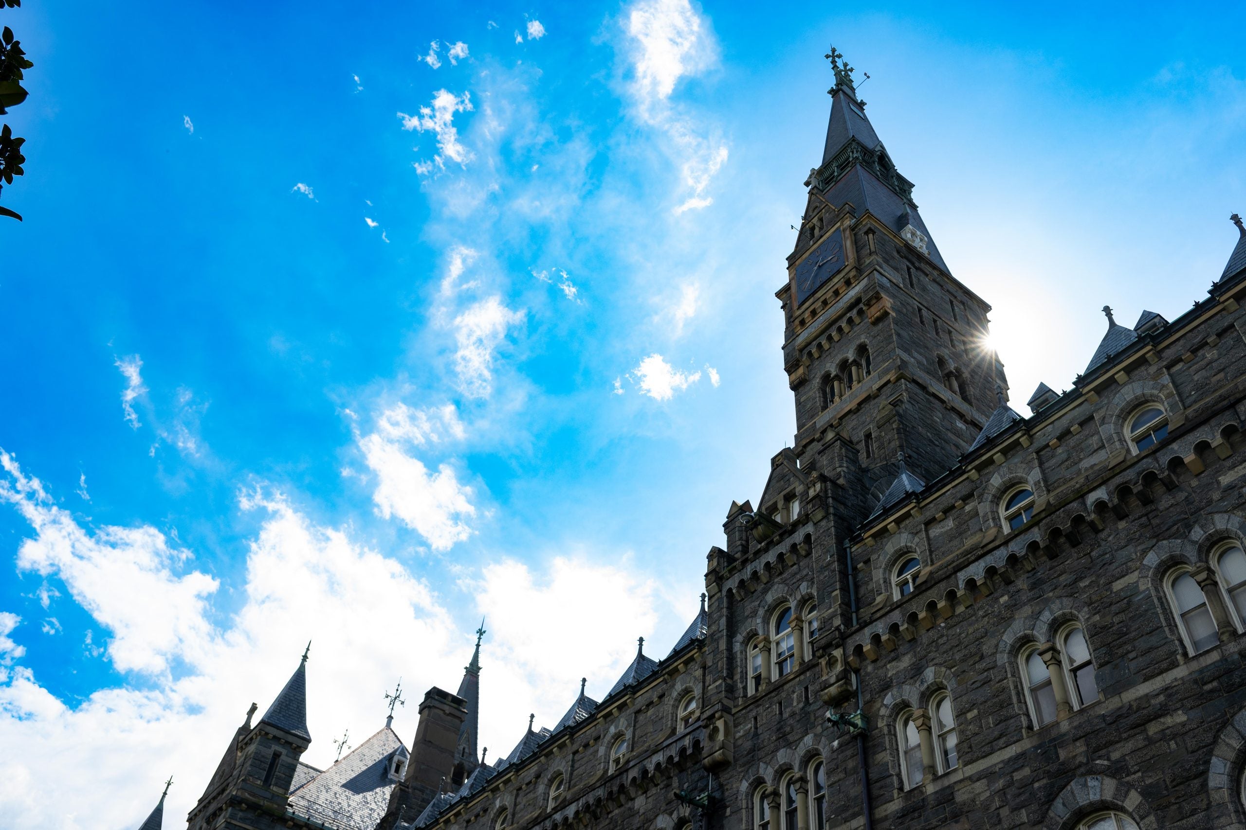 Healy Hall on a sunny day