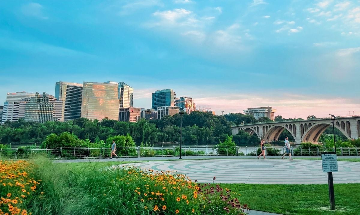 Georgetown Waterfront at Sunset