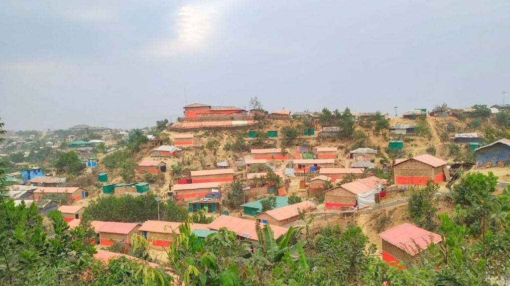 View of Rohingya Refugee Camp in Cox's Bazar, Bangladesh.