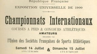 An old newspaper in France showcasing the 1900 Games