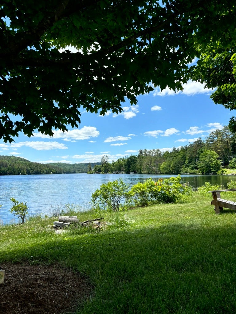 Lake Fairlee on a sunny day with some shade