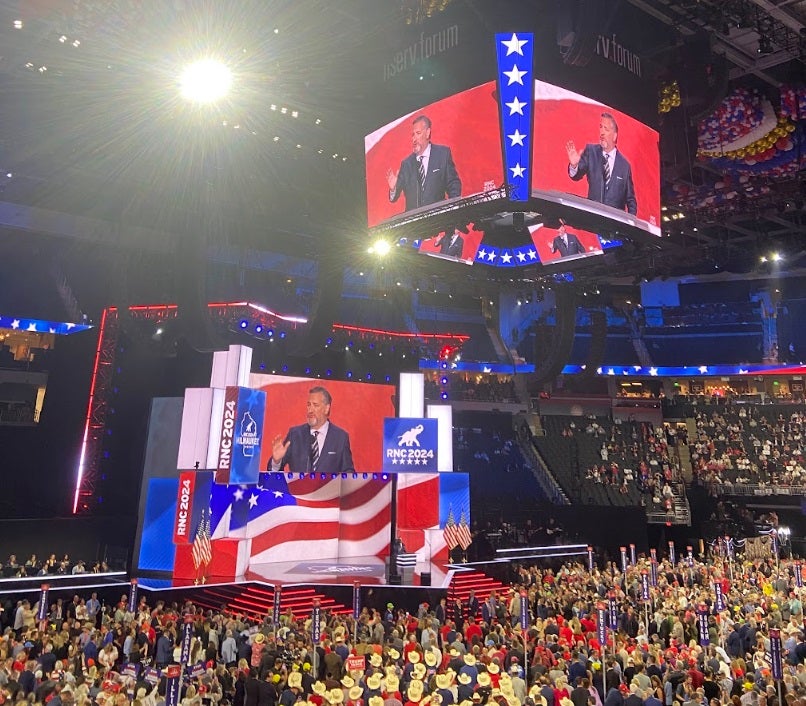 Ted Cruz speaking at the RNC