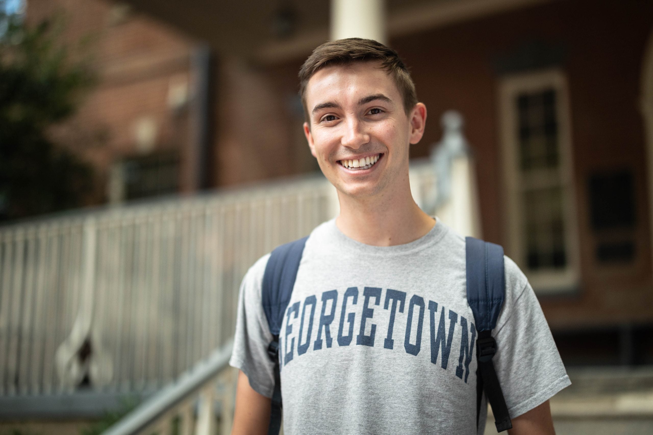 Josh Ford in a grey GU t-shirt