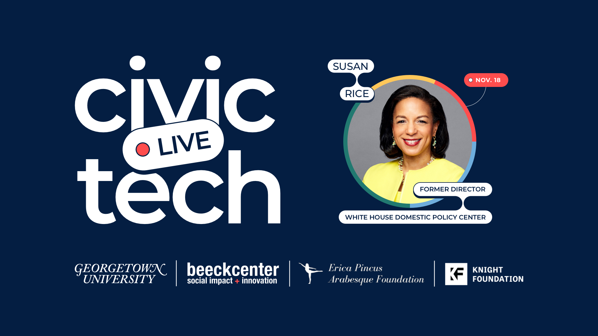 Join us for Civic Tech Live on 11/18 on GU&#039;s Capitol Campus