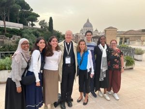 Georgetown group with Fr James Martin at the Jesuit Curia