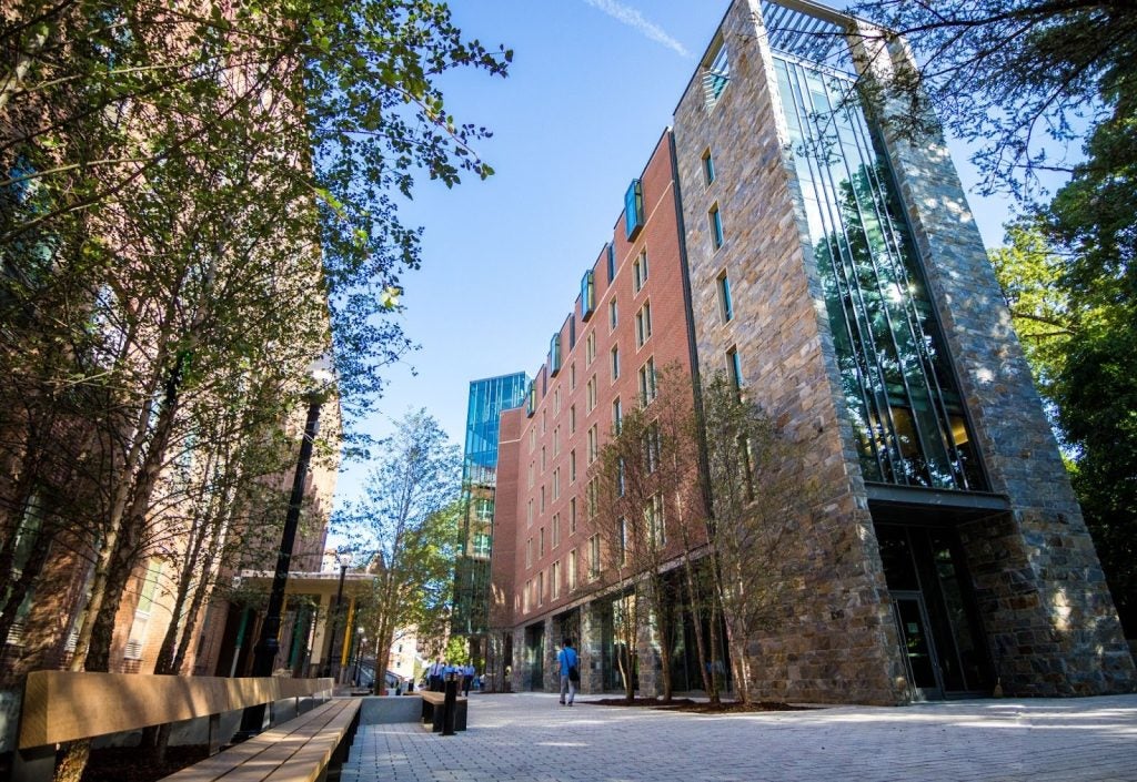 An academic building on Georgetown's campus.