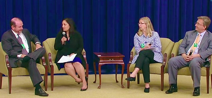 Sonal Shah of the Beeck Center for Social Impact and Innovation moderates panel at the White House.