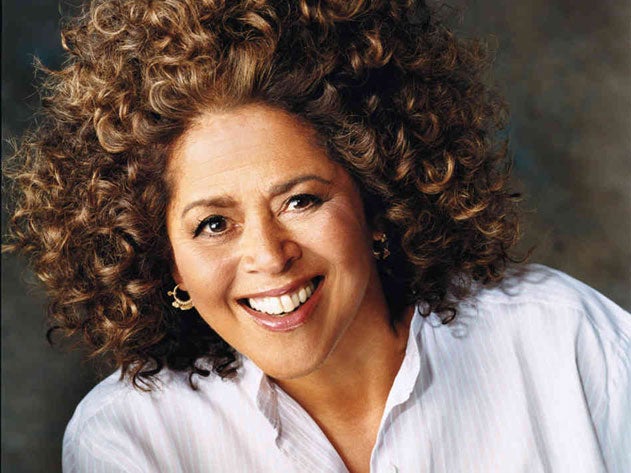 Anna Deavere Smith smiles for the camera.