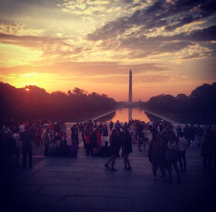 Sunset over the National Monument