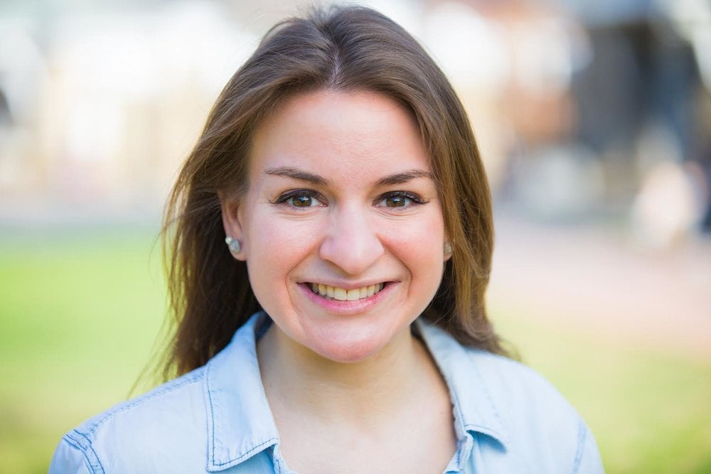 Bethany Imondi smiles for the camera.